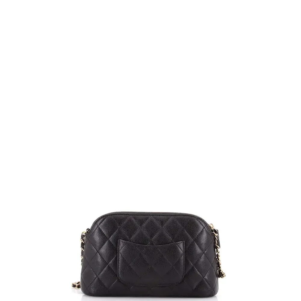 Chanel Cc Dome Zip Clutch With Chain #237532C41B - Picture 3 of 6